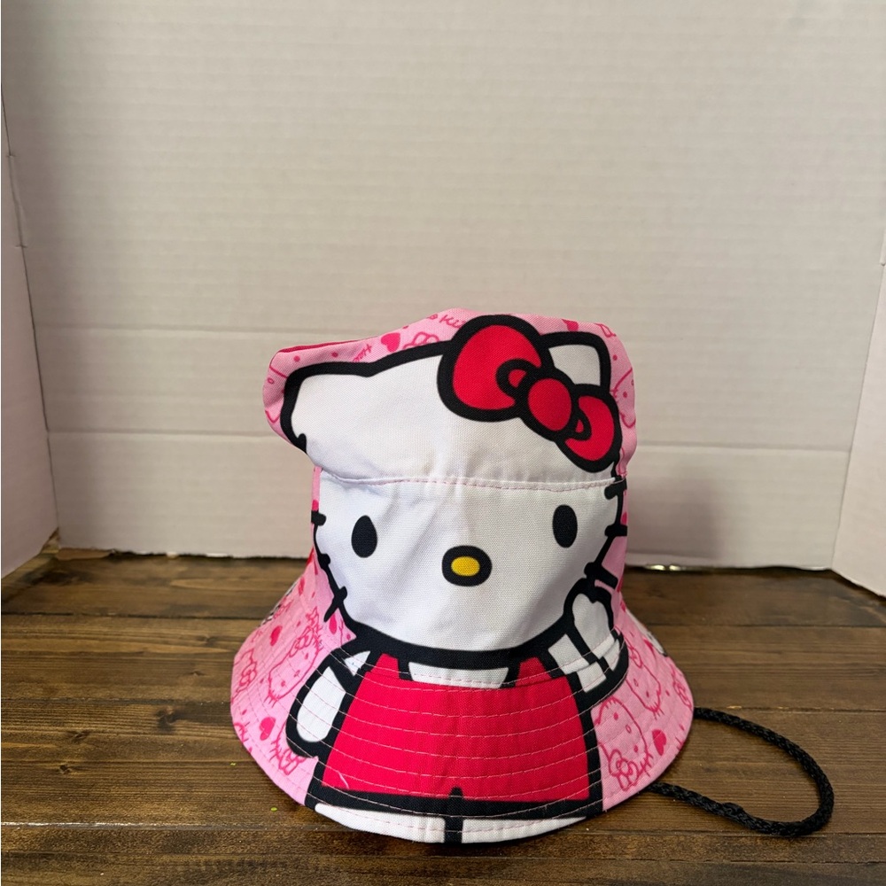 Sanrio Hello Kitty Pink and Red Character Bucket Hat